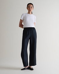 Women's Easy-Silk Wide-Leg Trouser - Black
