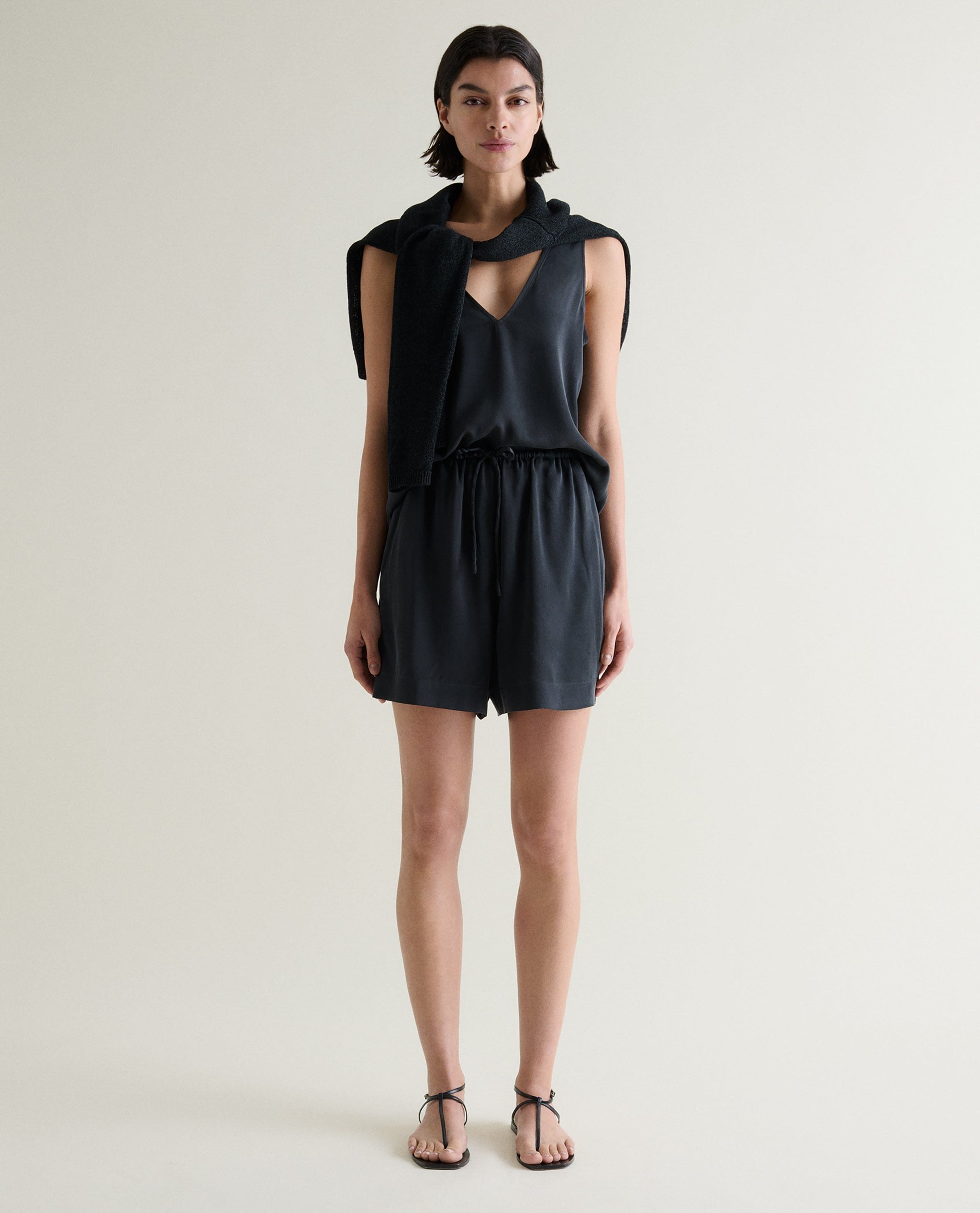 Women's Easy-Silk Relaxed Shorts - Black