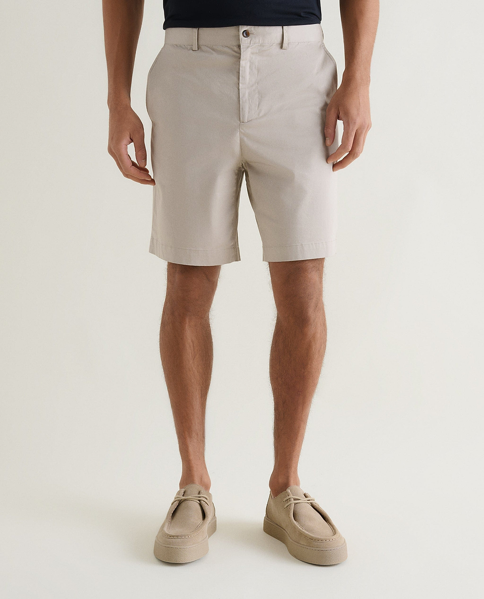 Men's Essential Cotton Chino Shorts - Stone