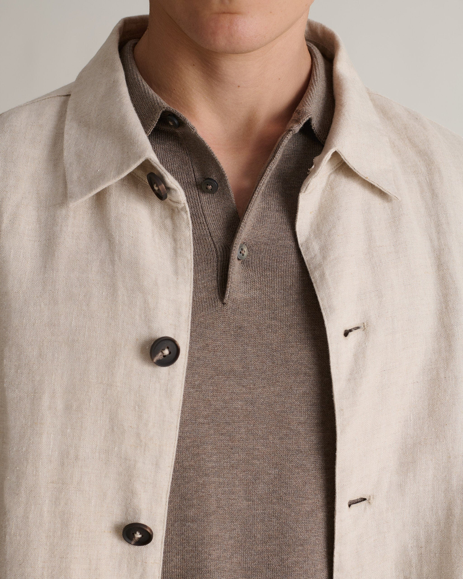 Men's European Flaxª Linen Relaxed Suit Jacket - Natural