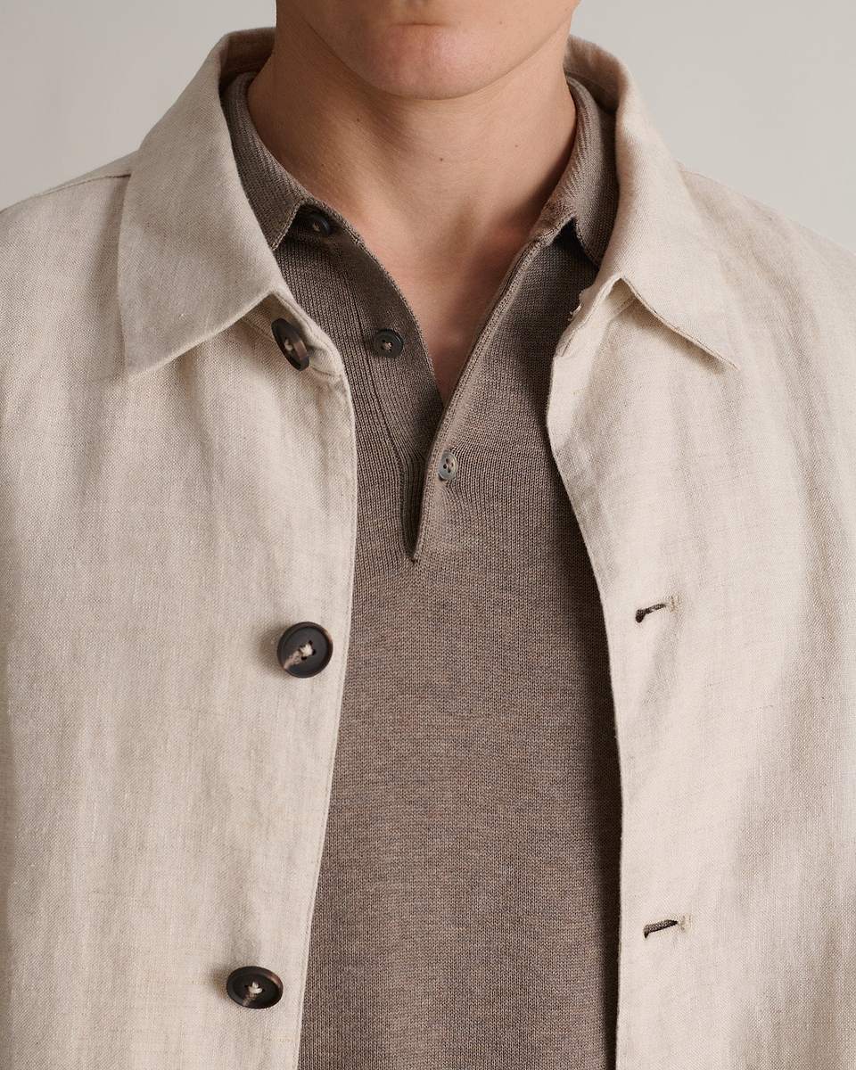 Men's European Flaxª Linen Relaxed Suit Jacket - Natural