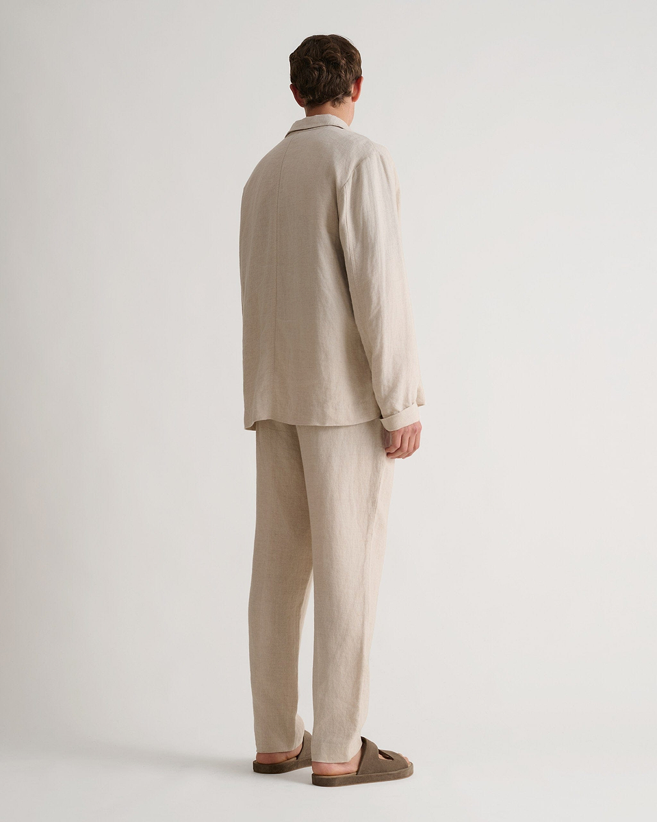 Men's European Flaxª Linen Suit Trousers - Natural