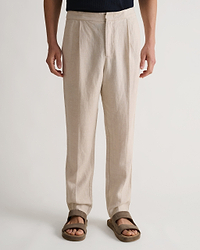 Men's European Flaxª Linen Suit Trousers - Natural