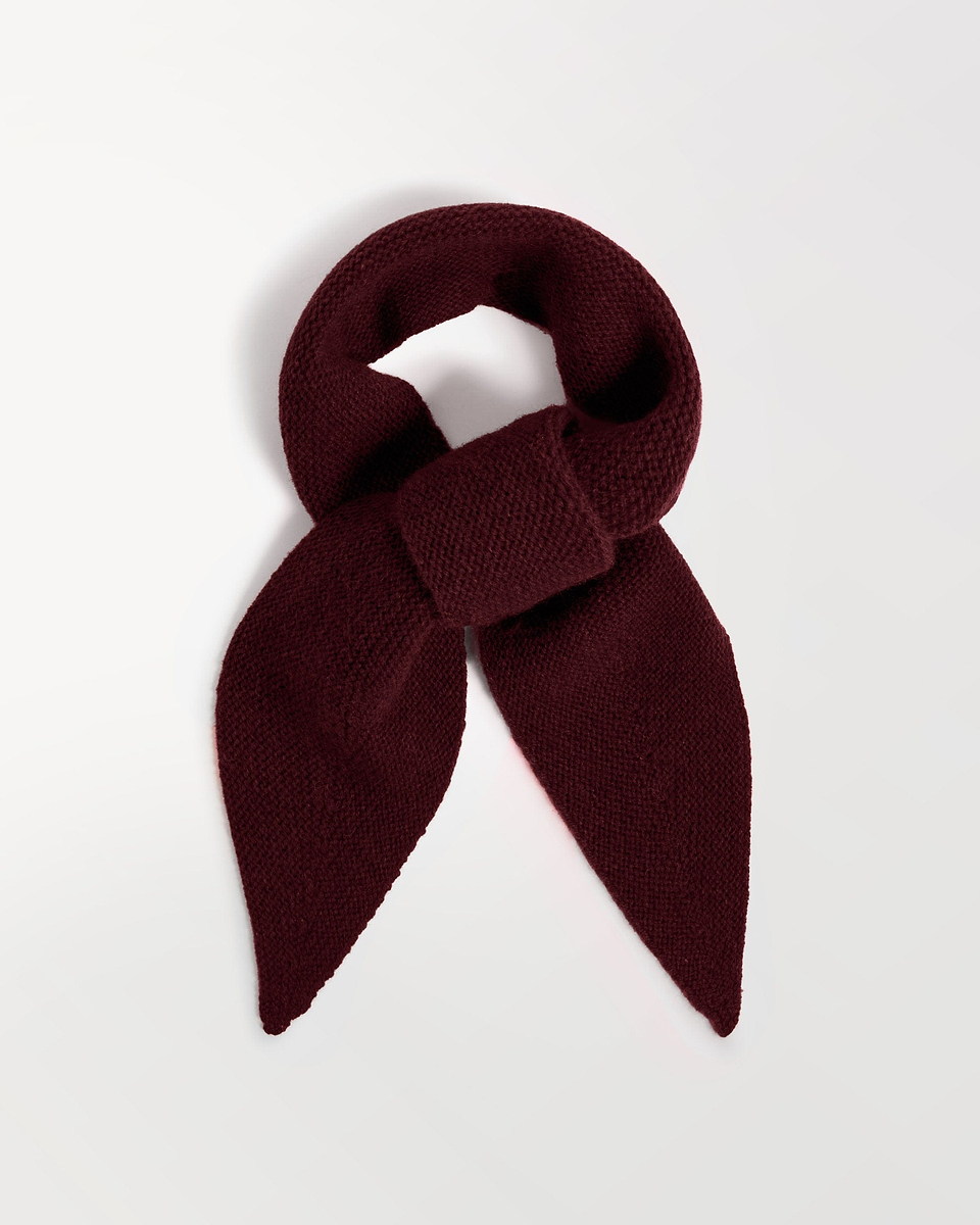 Finest Cashmere Neckerchief - Oxblood