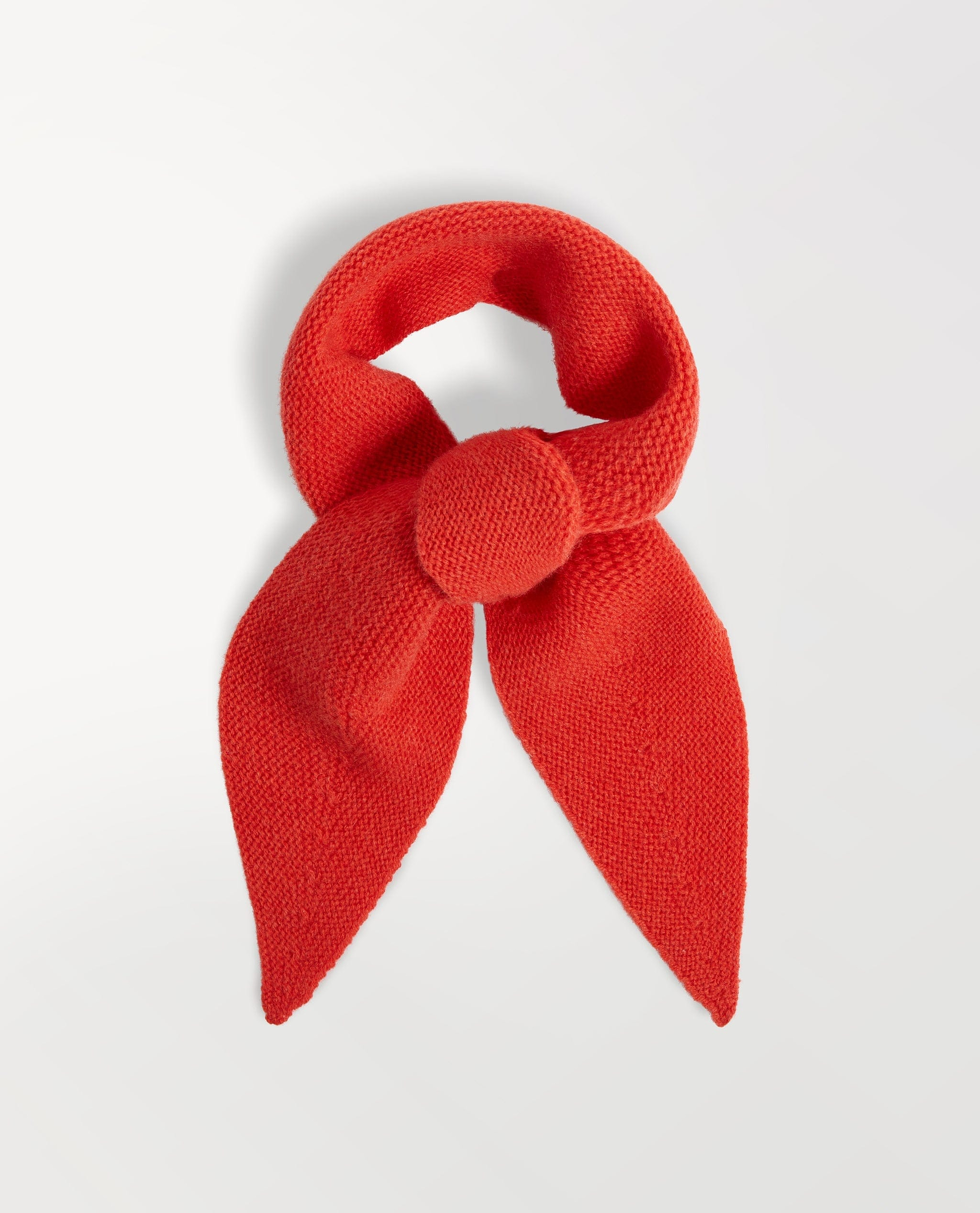 Finest Cashmere Ribbed Micro Bandana - Poppy-[colour]-[size]-Rise &amp; Fall