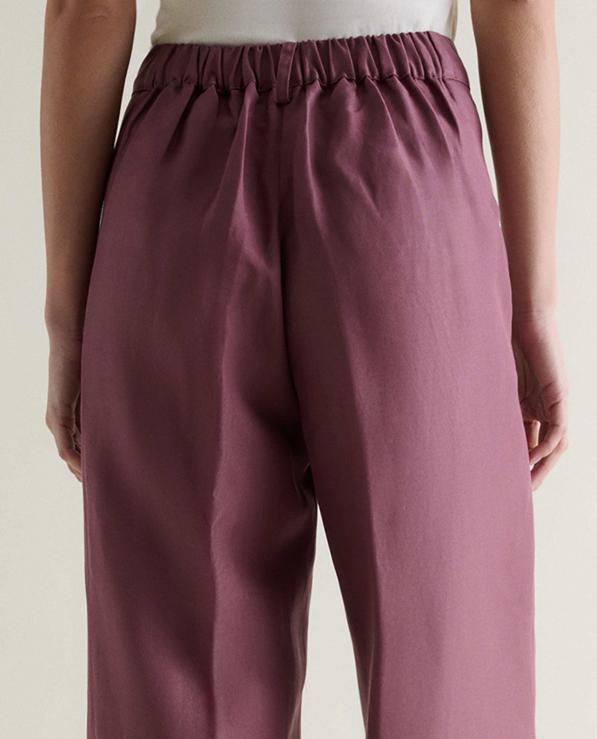 Women's Future-Linen Wide-Leg Trouser - Smoky Lilac