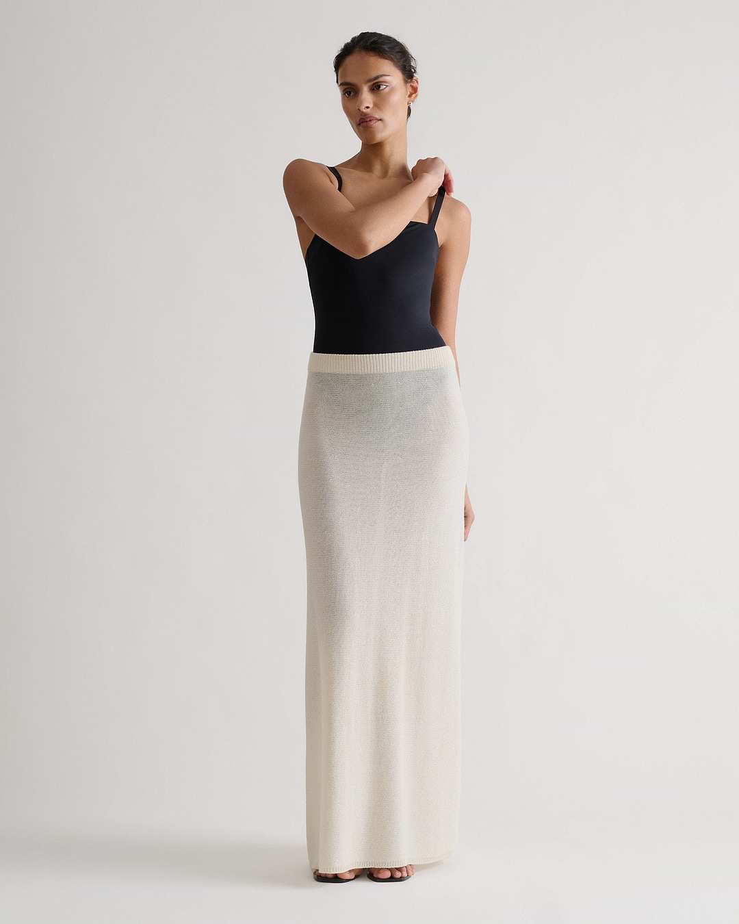 Women's Paper Yarn Knit Skirt