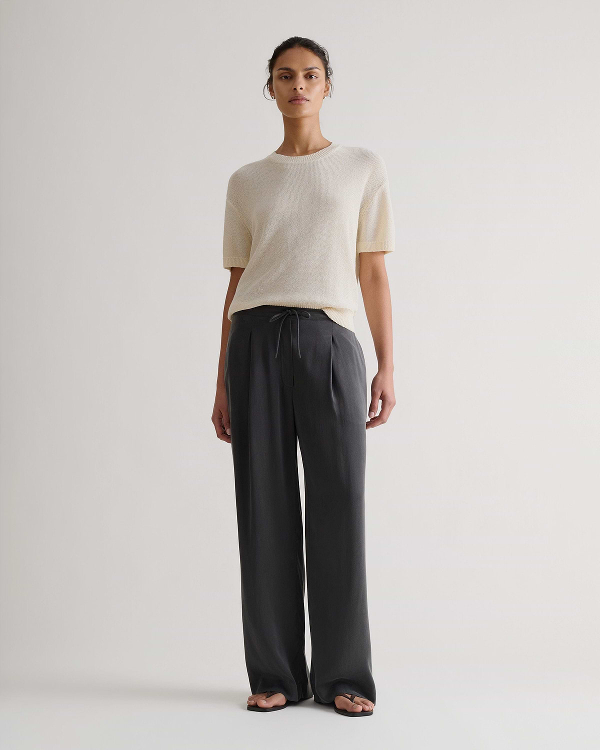 Women's Japanese Paper Yarn T-shirt - Parchment