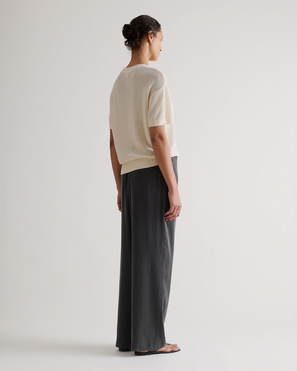 Women's Japanese Paper Yarn T-shirt - Parchment