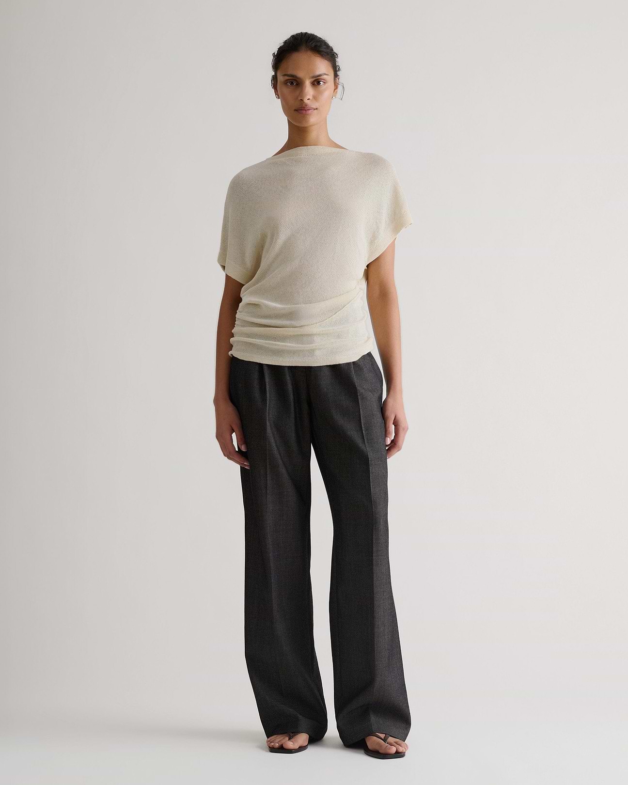 Women's Japanese Paper Yarn Twist Top | Rise & Fall