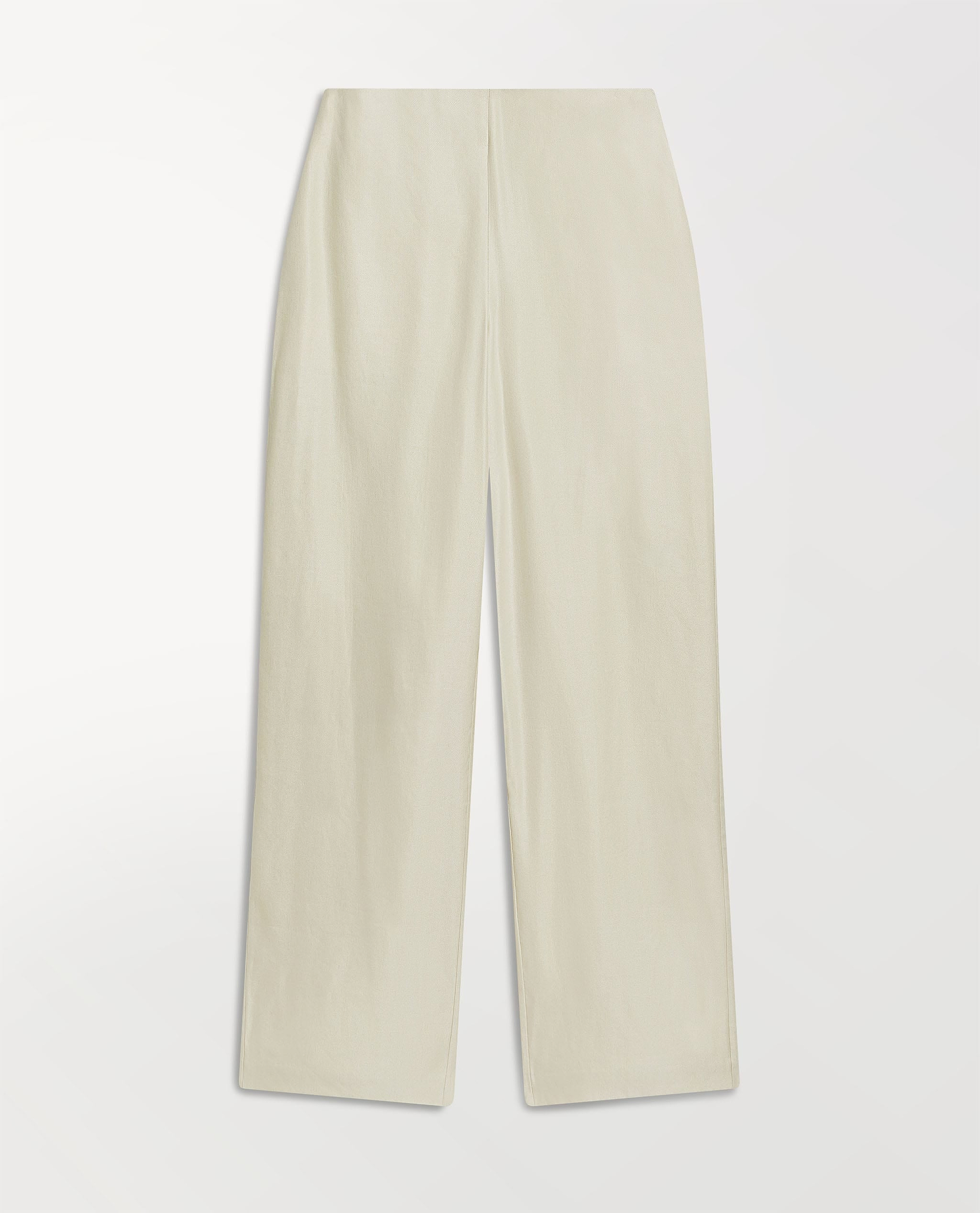 Women's Linen Wide Leg Trouser - Parchment