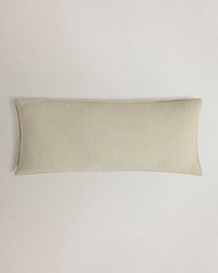Piped Lumbar Cushion Cover - Alabaster