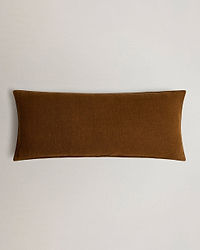 Piped Lumbar Cushion Cover - Chestnut
