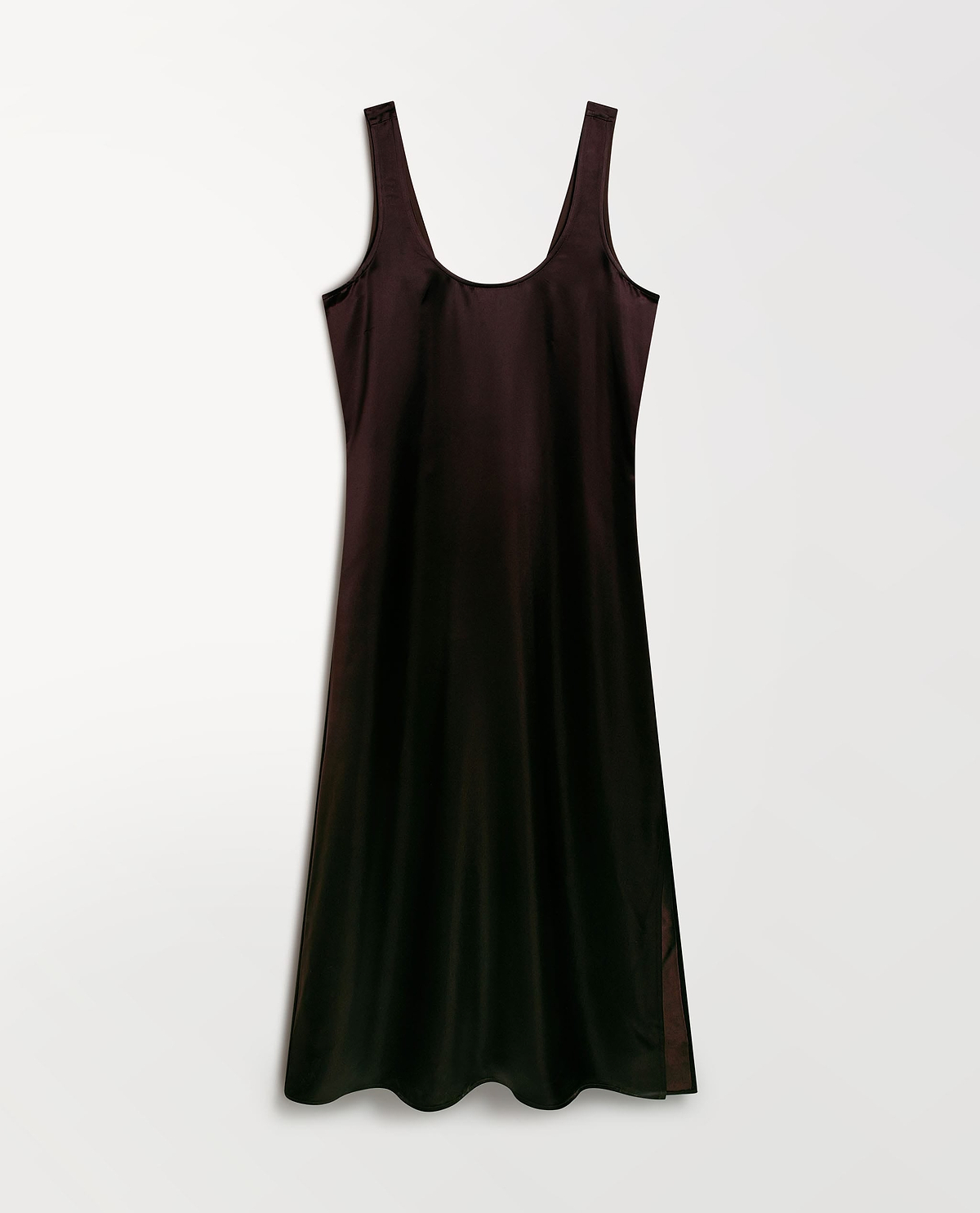 Women's NAIA™ Liquid Satin Sleeveless Dress - Chocolate