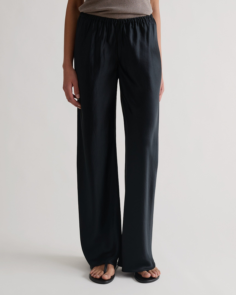 Women's NAIA™ Liquid Satin Bias Trouser - Black