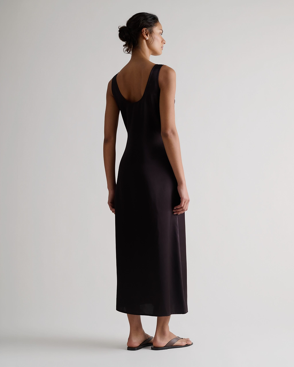 Women's NAIA™ Liquid Satin Sleeveless Dress - Chocolate