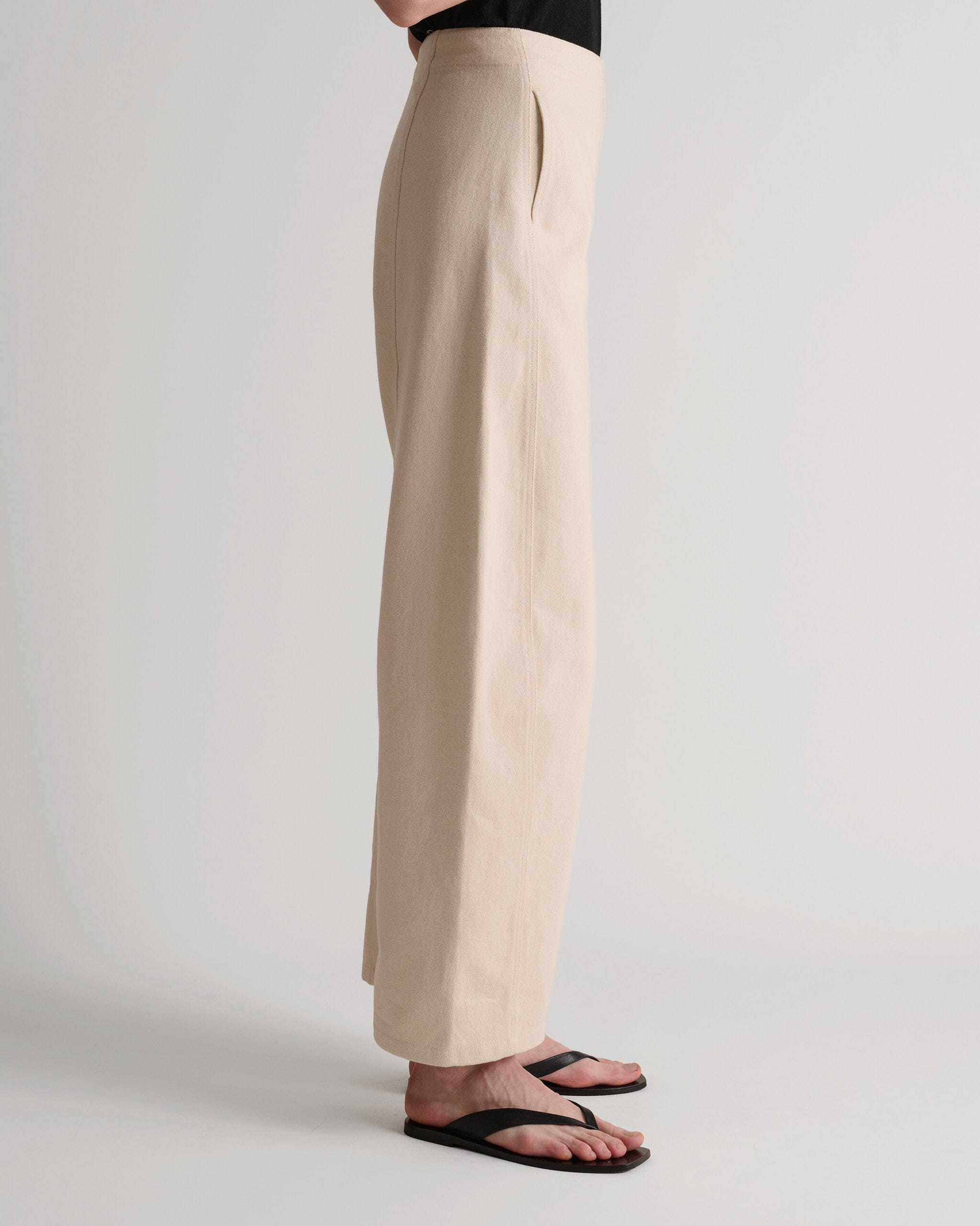 Women's Organic Cotton Barrel Leg Jean - Bone