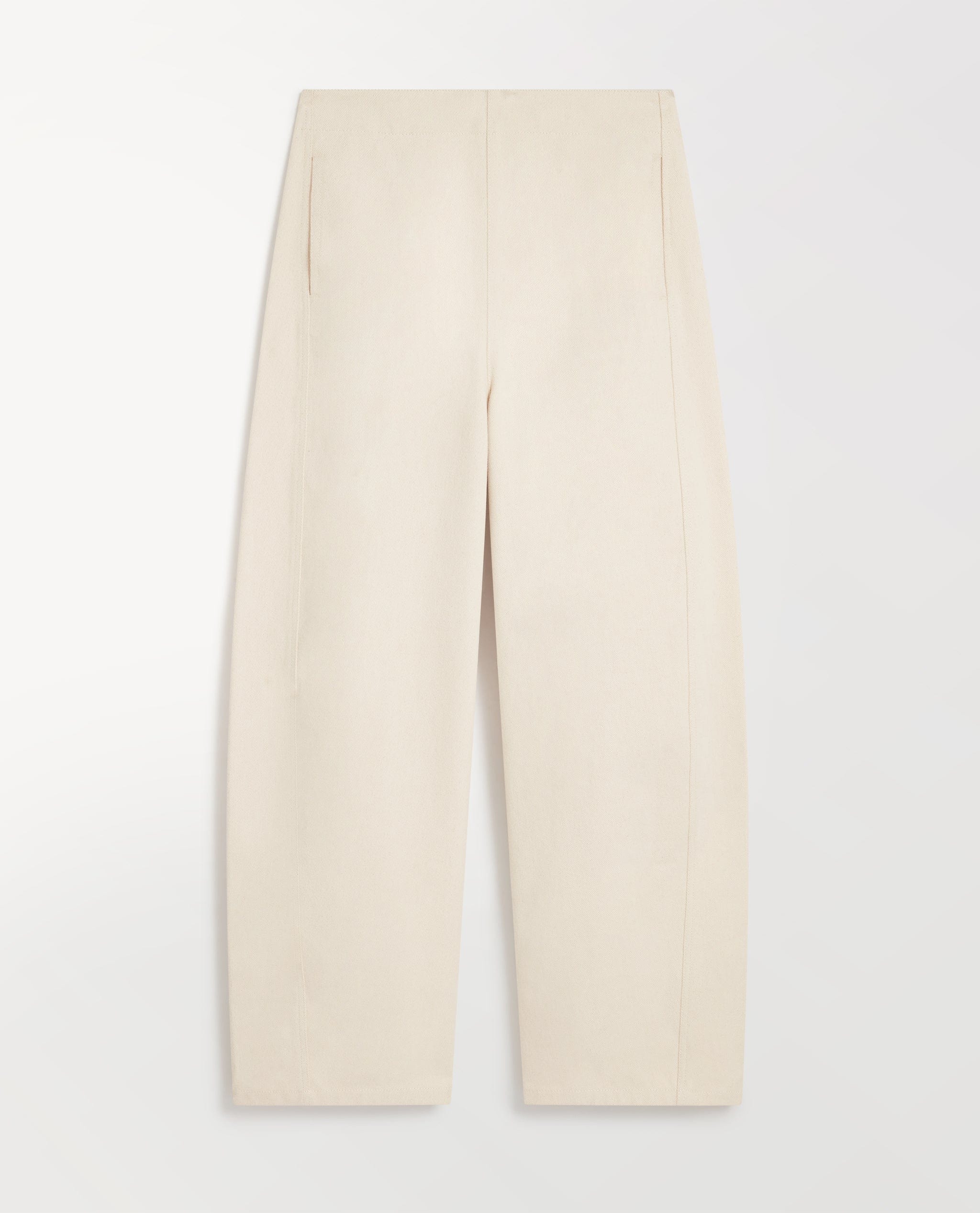 Women's Organic Cotton Barrel Leg Jean - Bone