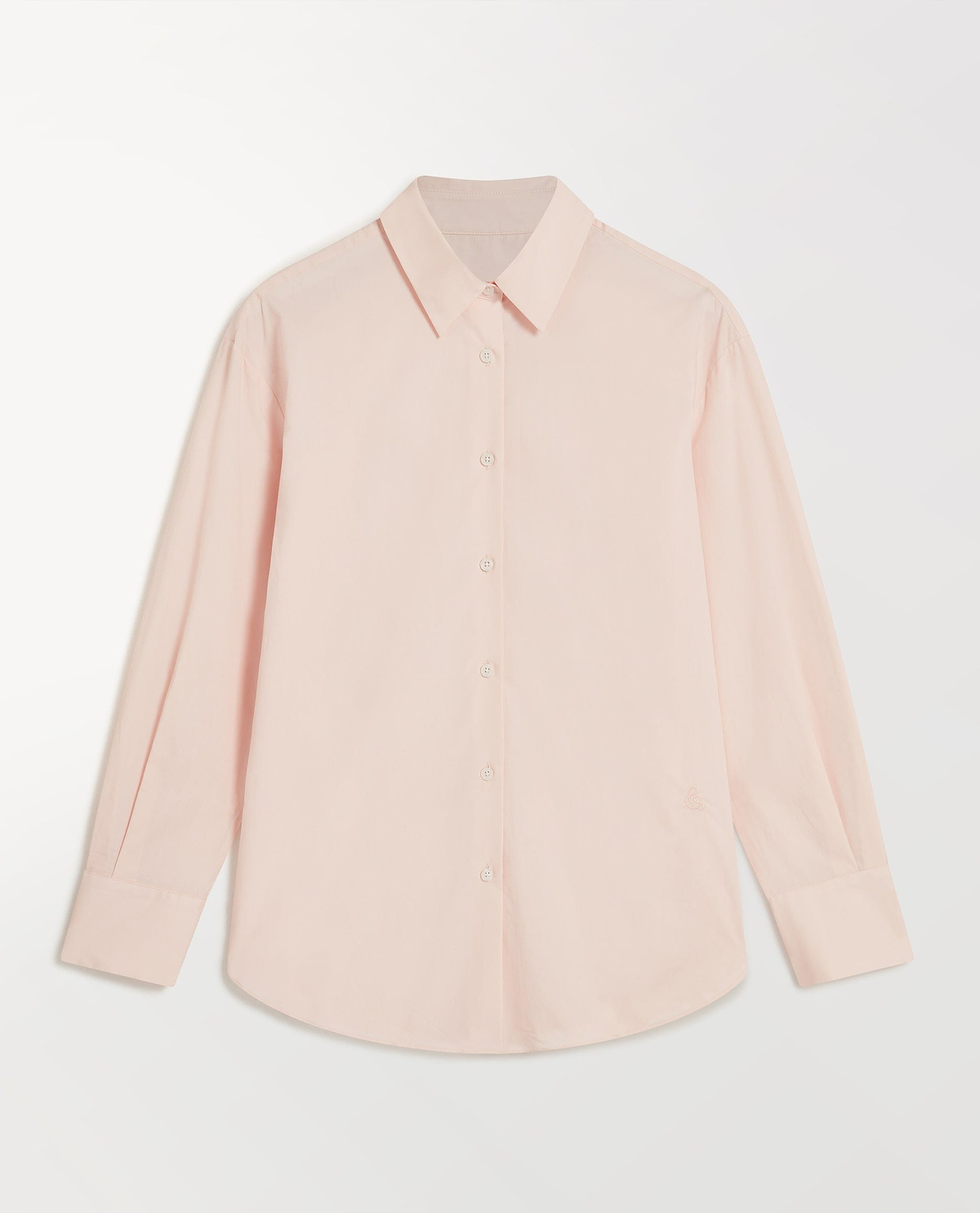Organic Cotton Oversized Poplin Shirt - Pink
