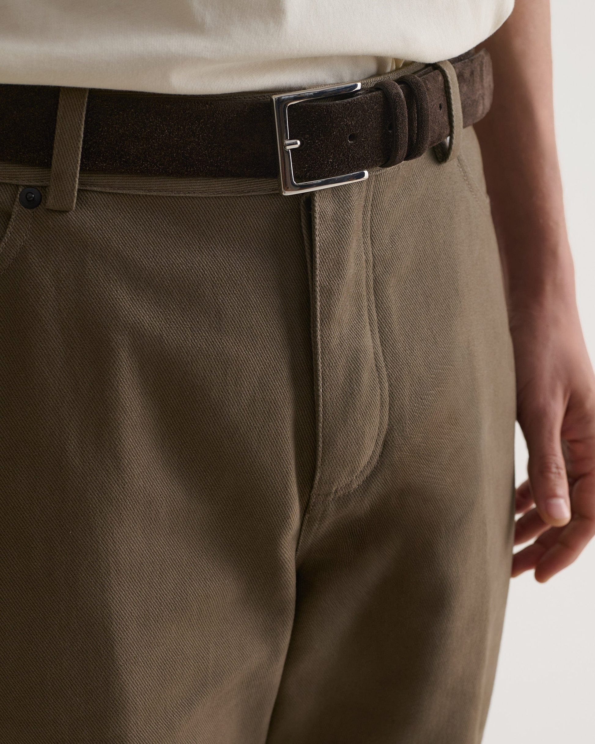 Men's Organic Cotton Straight Leg 5-Pocket Chino - Silt
