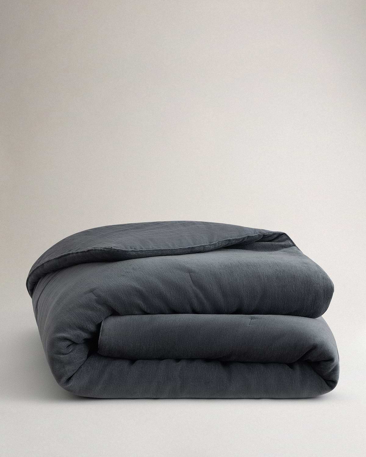Cotton Velvet Quilt - Mineral Blue
