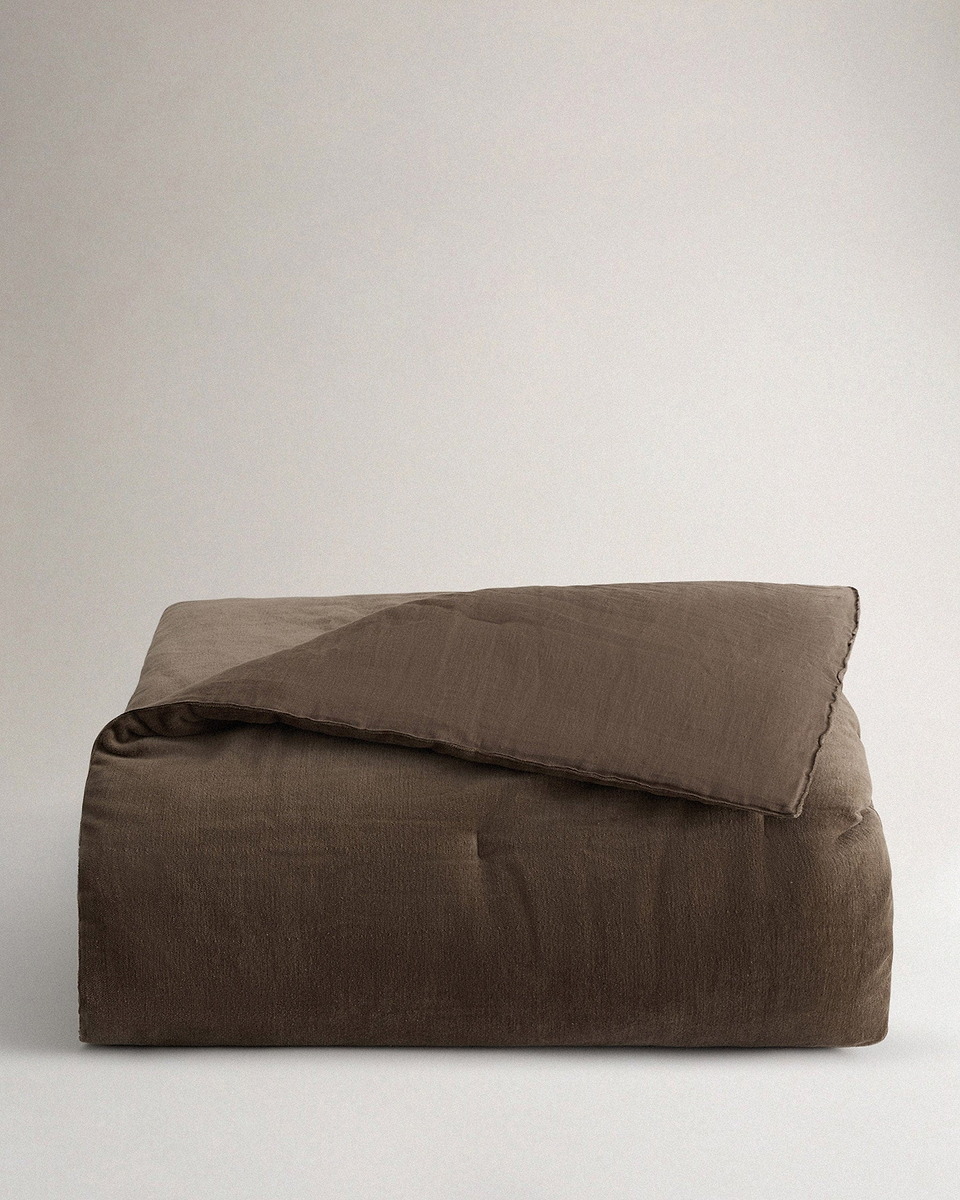 Cotton Velvet Quilt - Tobacco