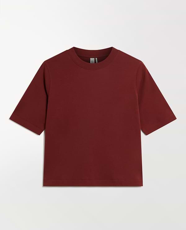 Women's Boxy Cotton T-shirt - Russet