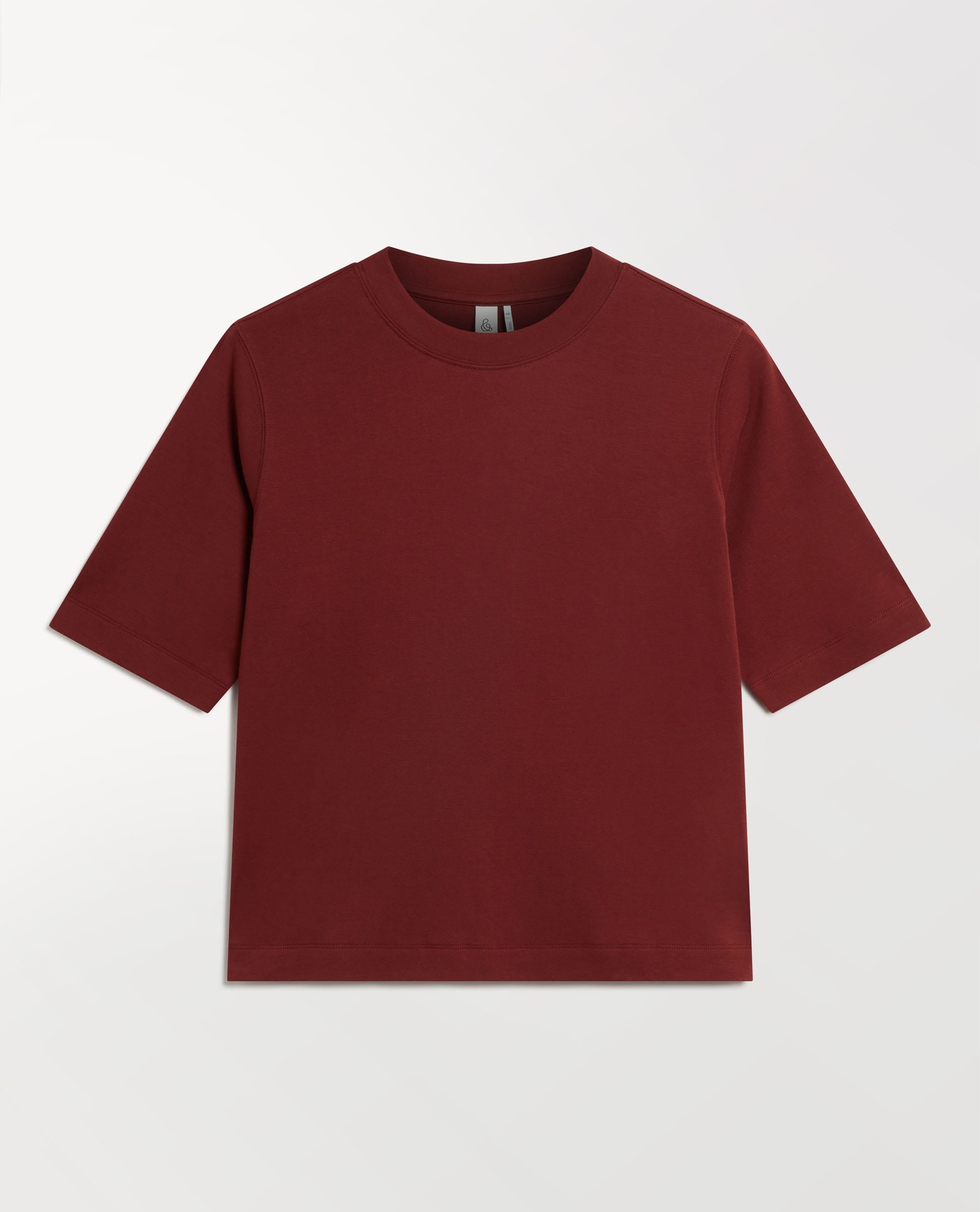 Women's Boxy Cotton T-shirt - Russet