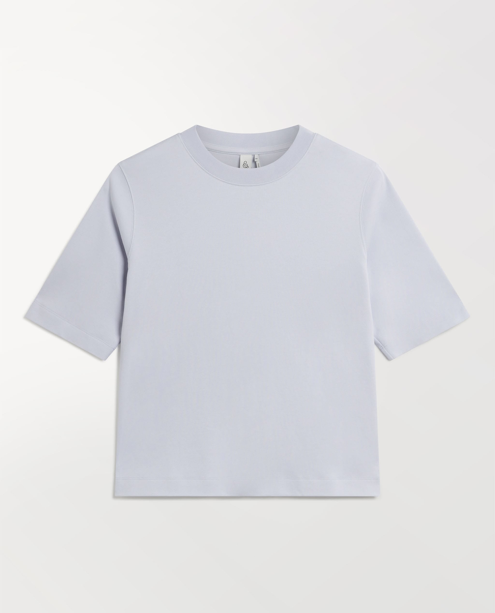 Women's Boxy Cotton T-shirt - Ice Blue