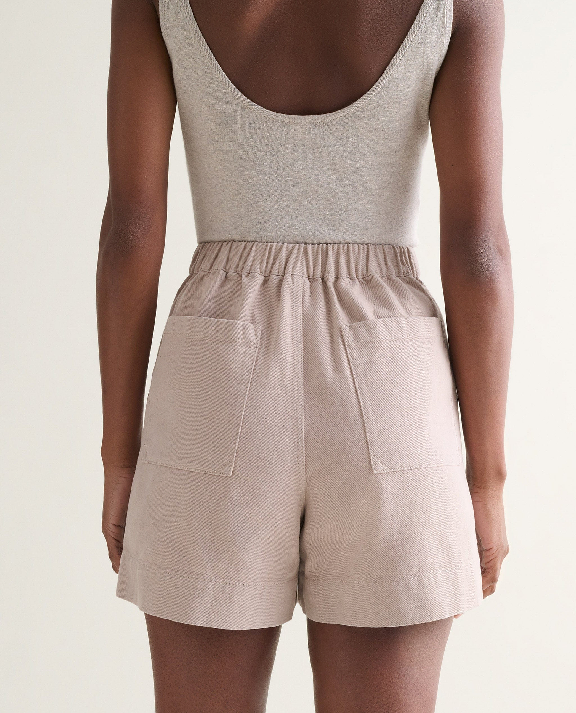 Women's Organic Denim Shorts - Ash