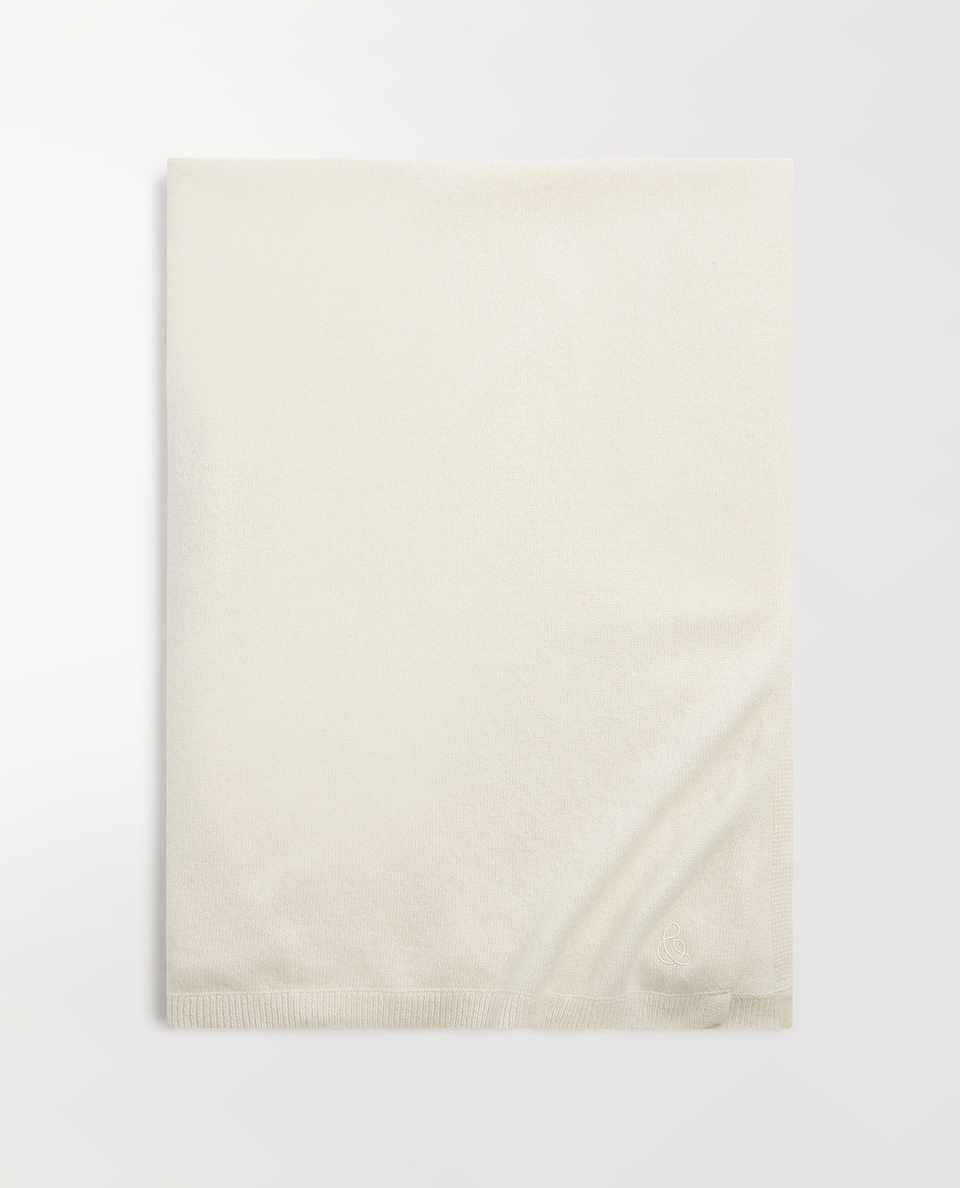 Oversized Finest Cashmere Wrap - Buttermilk