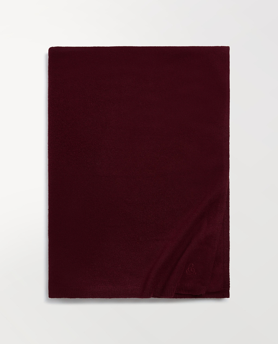 Oversized Finest Cashmere Wrap - Oxblood