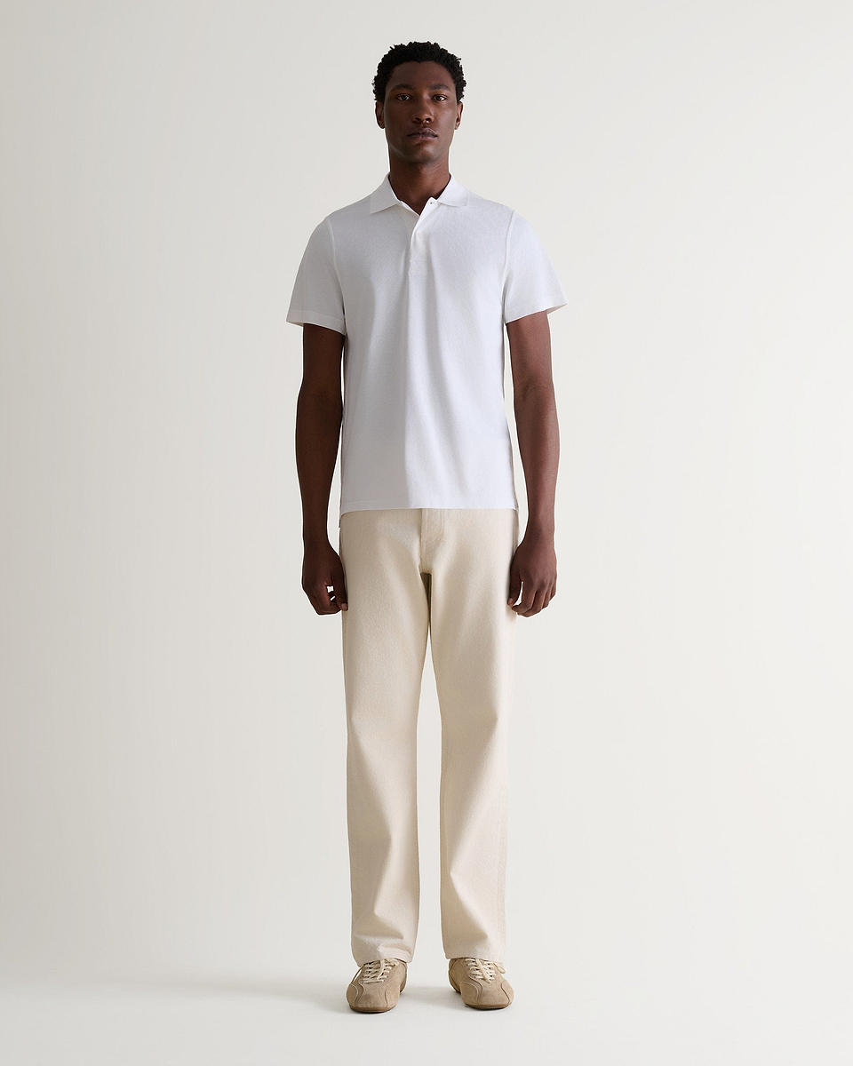 Pique Polo Shirt - White