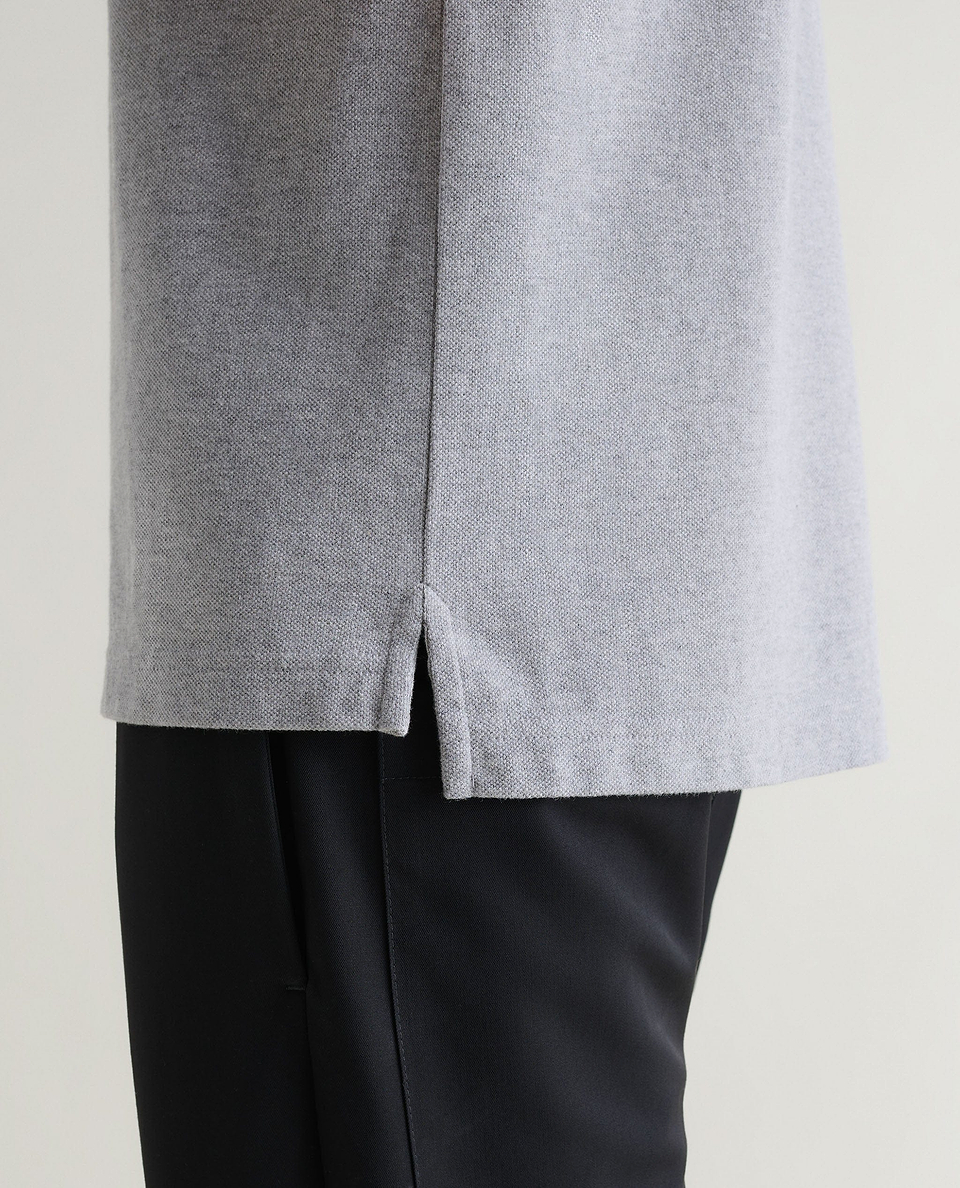 Pique Polo Shirt - Grey