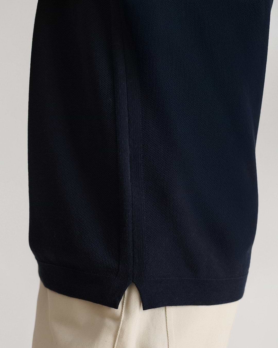 Men's Cotton Twist Pique Polo - Indigo