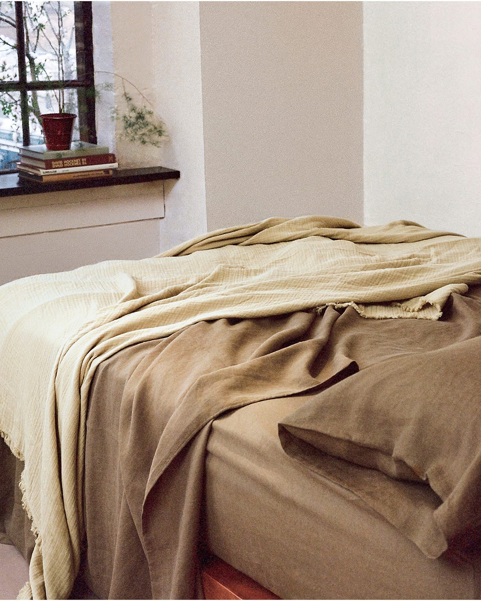 Relaxed & Refined Linen Oxford Pillowcase Set - Olive