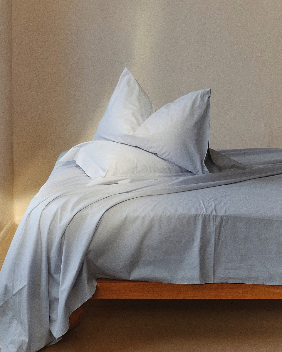 Crisp & Cool Organic Cotton Oxford Pillowcases - Cornflower