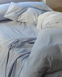 Crisp & Cool Organic Cotton Duvet Set - Cornflower