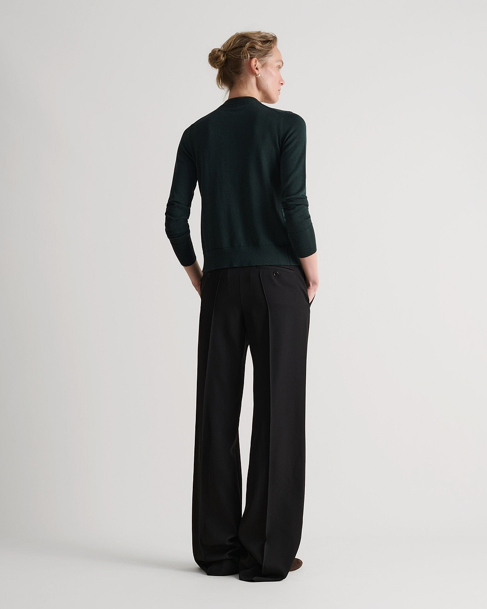 Silk-Cotton Cardigan - Kelp