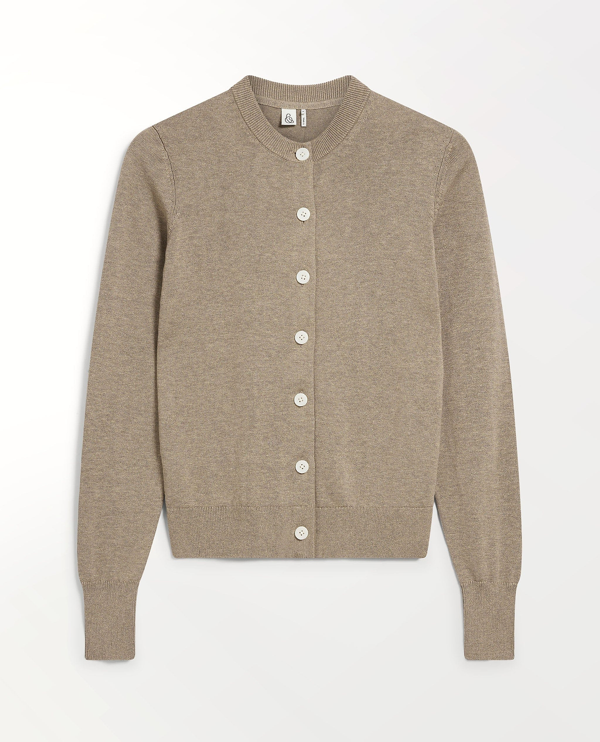 Silk-Cotton Cardigan - Mole