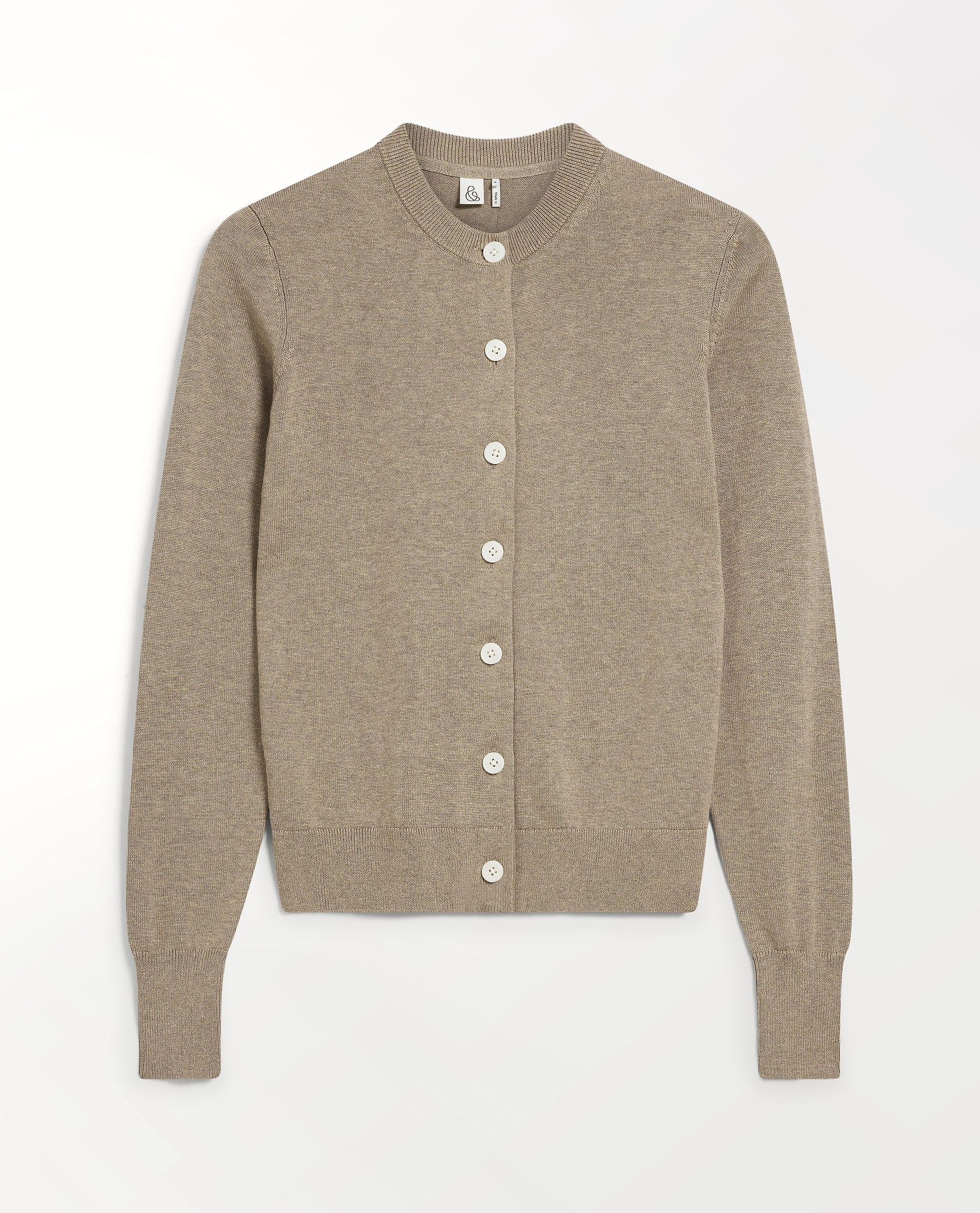 Silk-Cotton Cardigan - Mole