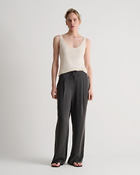 Women's Silk-Cotton Vest - Buttermilk