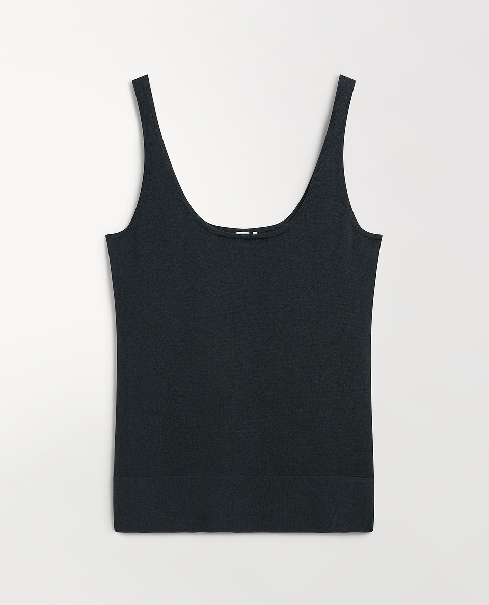 Women's Silk-Cotton Vest - Kelp