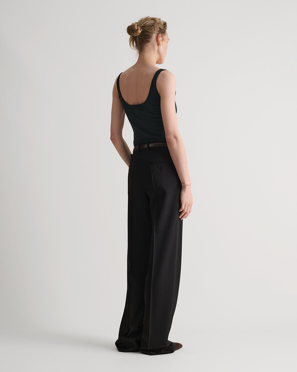 Women's Silk-Cotton Vest - Kelp