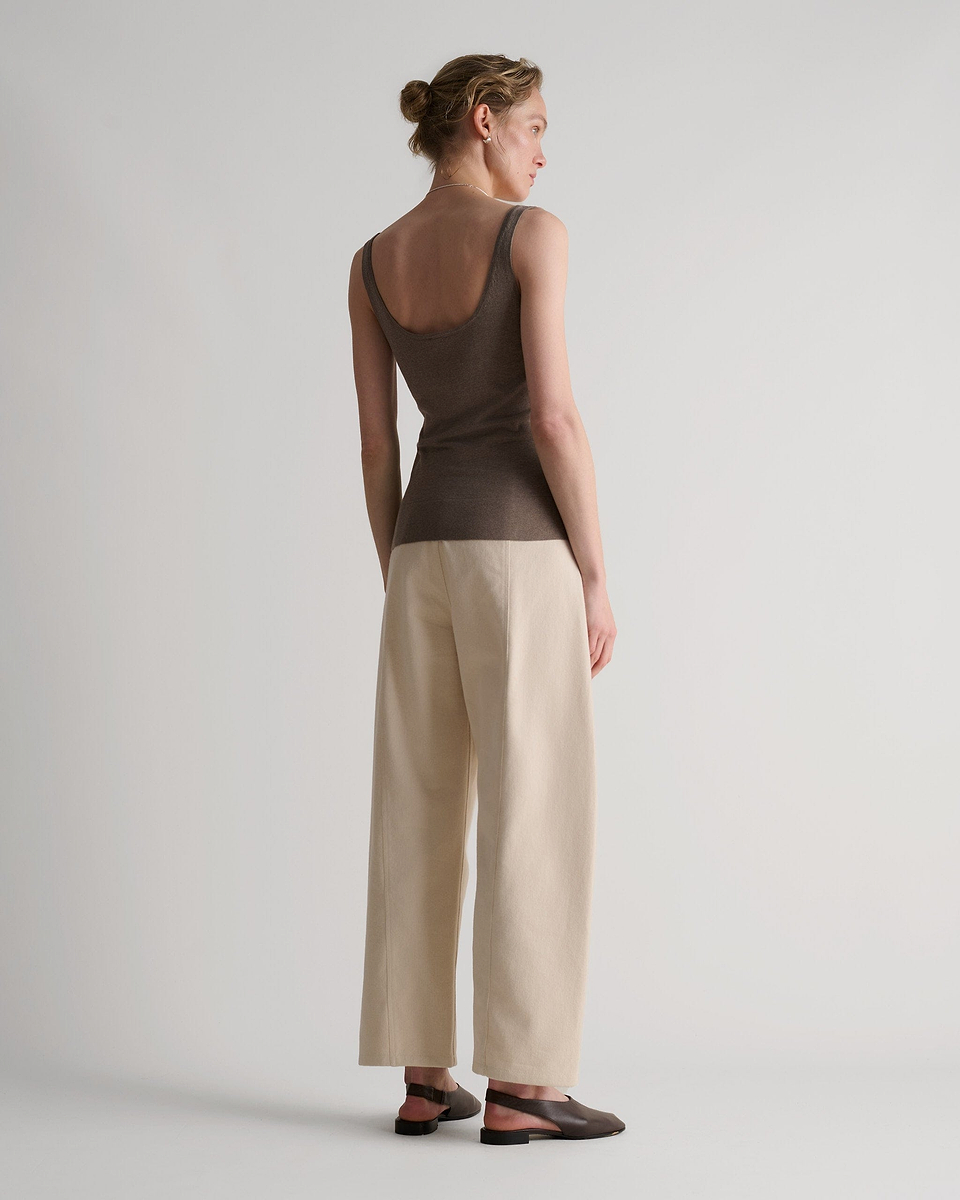 Women's Silk-Cotton Vest - Mole