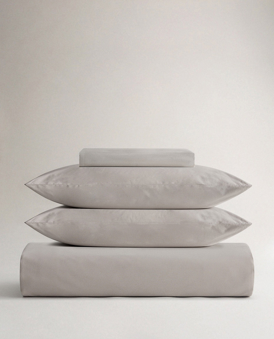The Soft & Smooth Cotton Duvet Set - Pebble