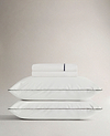 The Soft & Smooth Cotton Duvet Set - White Navy Piping