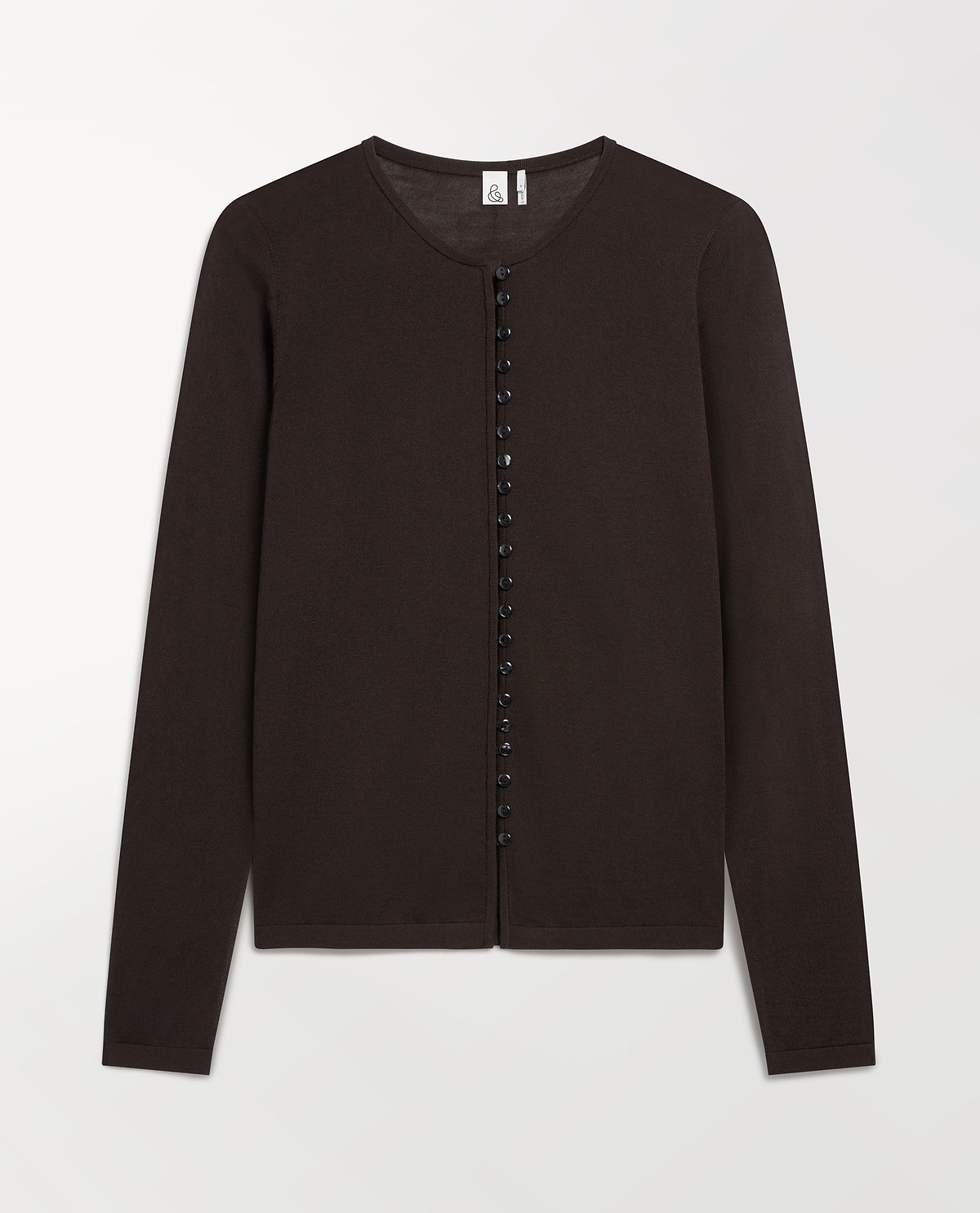 Women's Superfine Merino Button-Front Top - Umber