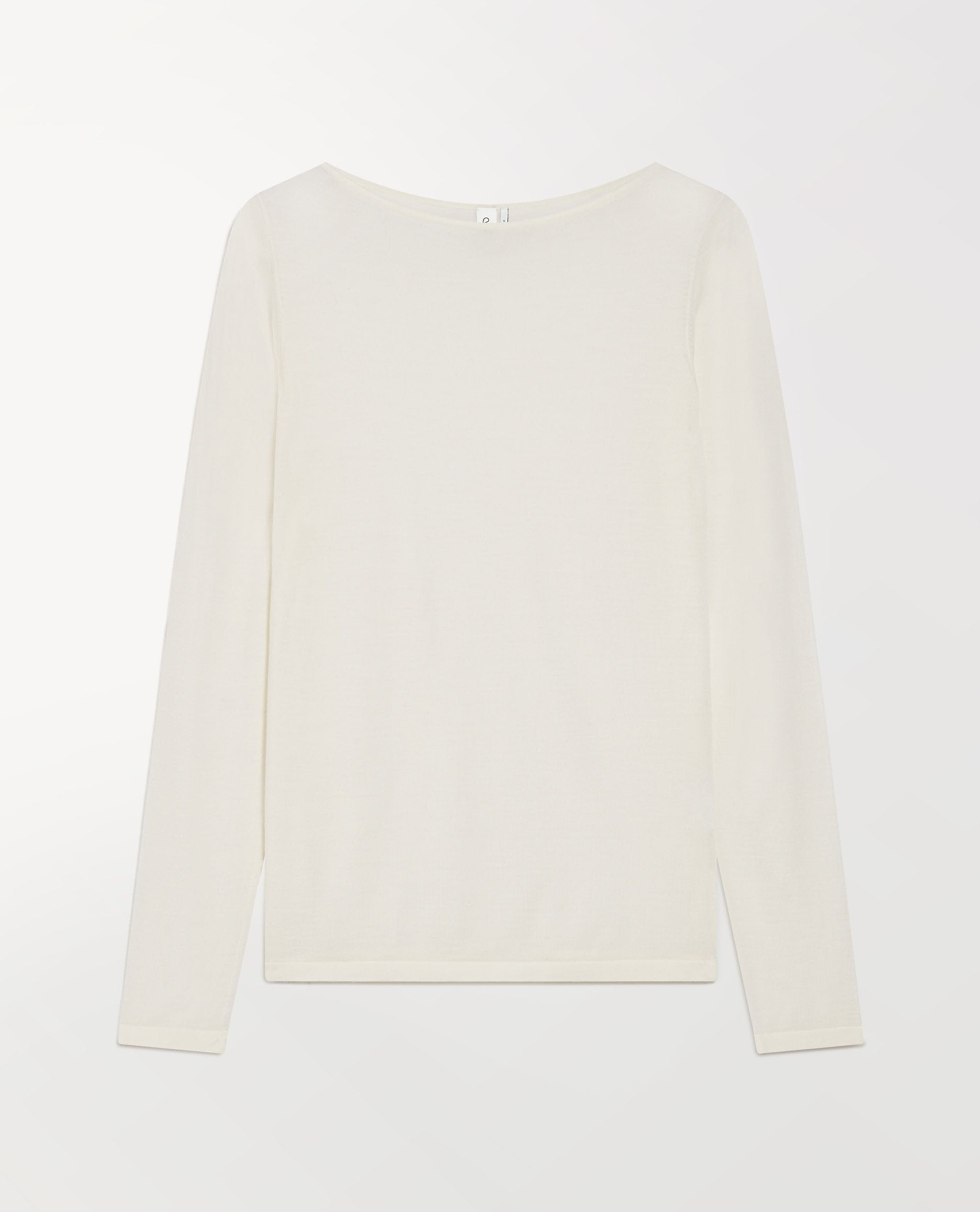Women's Superfine Merino Straight Neck Jumper - Buttermilk