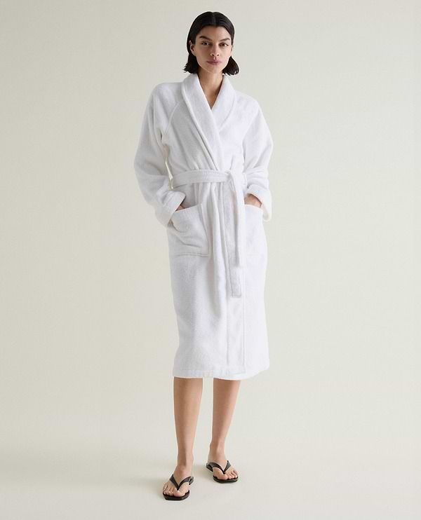 Women's Terry Bathrobe - White